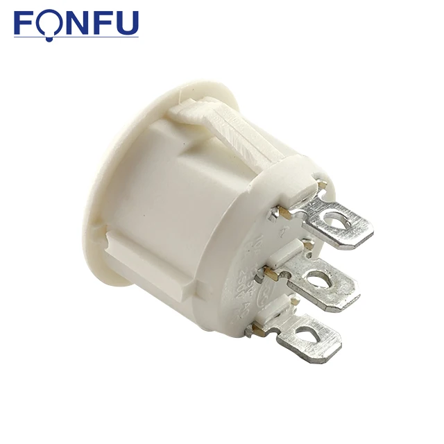 XW-602AB2 6A 250VAC/10A 125VAC Mini Toggle Switch 3-Pin ON-OFF Power Round Rocker Switch