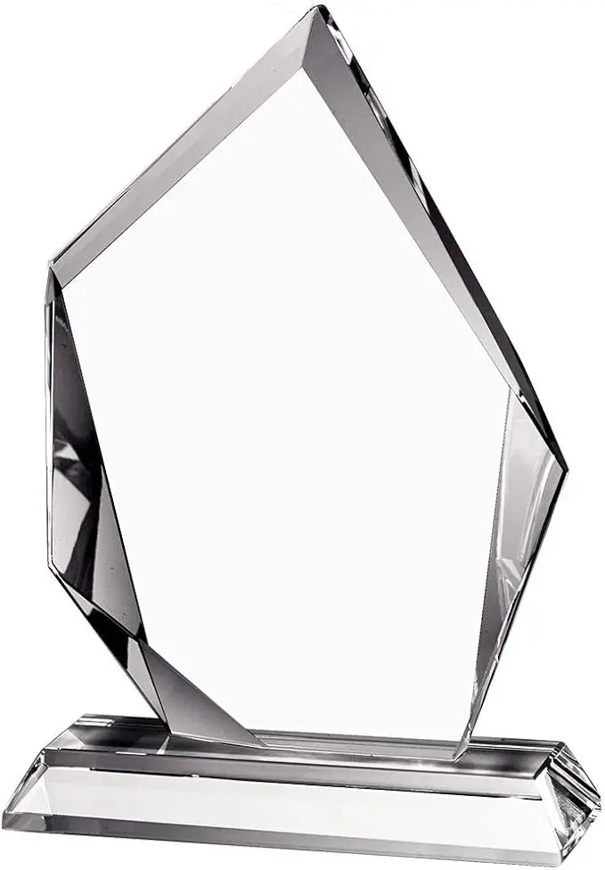 Factory price Custom LOGO Acrylic Sublimation Blank Trophy Award With/Without Base