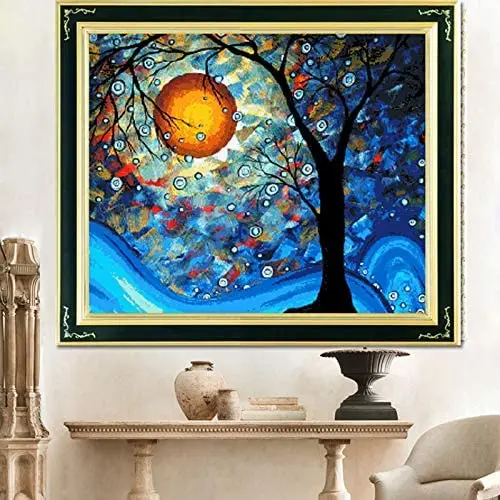 
2021 Dream Tree of Van Gogh Cross Stitch Kits DIY Handmade Needlework Set Cross Stitching 