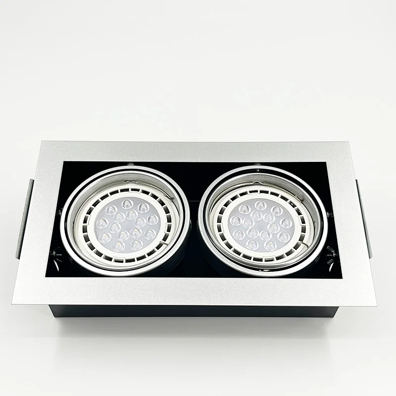 High Quality Adjustable 5w 7w 9w 10w 12w 15w 18w Downlight Anti-Stun Aluminum Square Ceiling Recessed LED Downlight