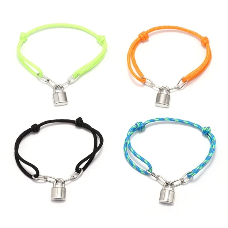 Wholesale Fashion Creative Colour Friendship Adjustable Thread Handmade Rope Couples Bracelet