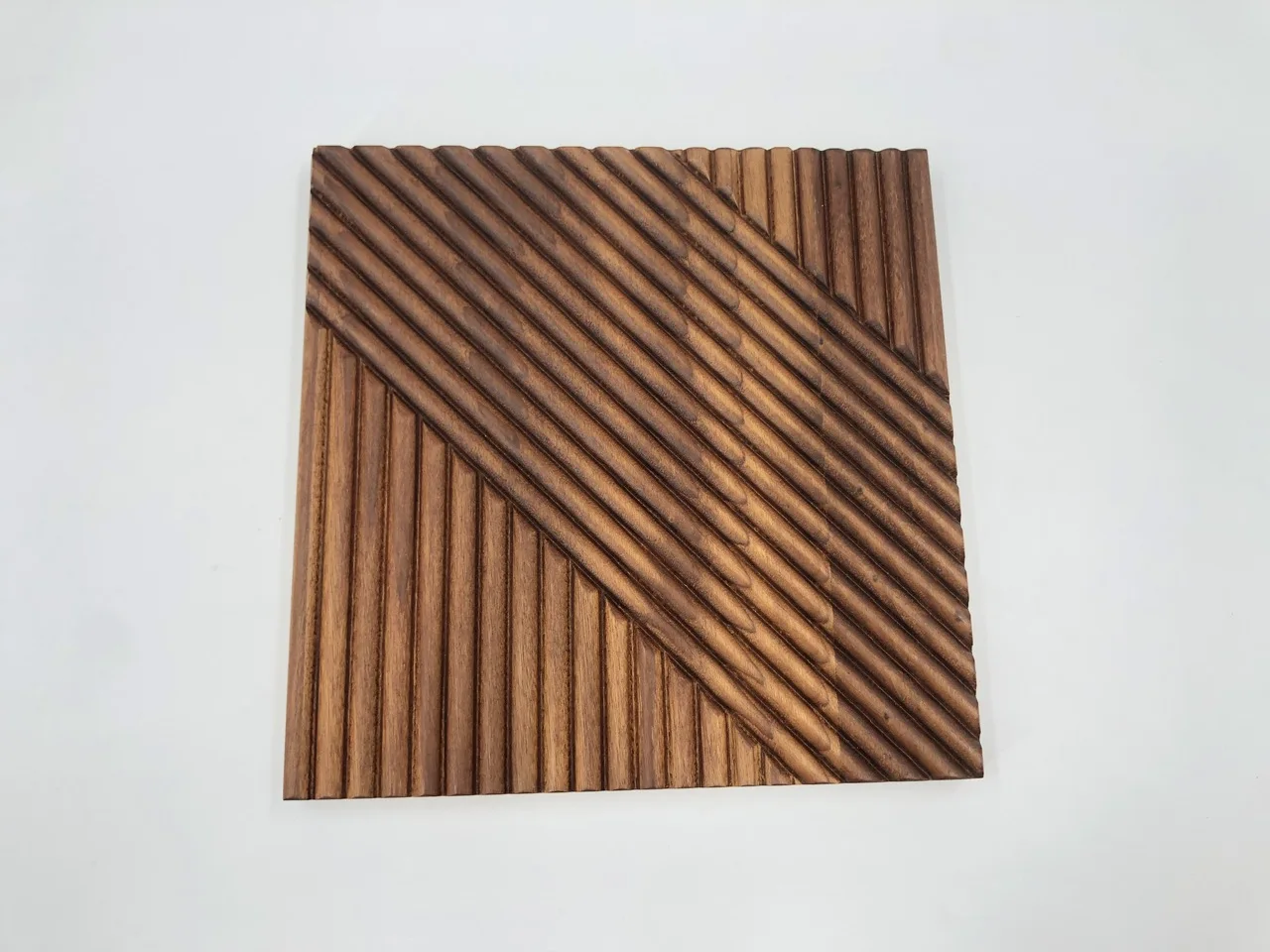 Made Classic Design 3D Interior Celling Carbonized Poplar Timber Siding Wood Wall Panel Carbonized Poplar Panels