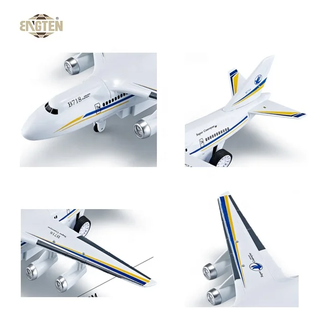 RC Airplane 4CH Steering Wheel Electric Remote Control Airliner Indoor Outdoor for Kids