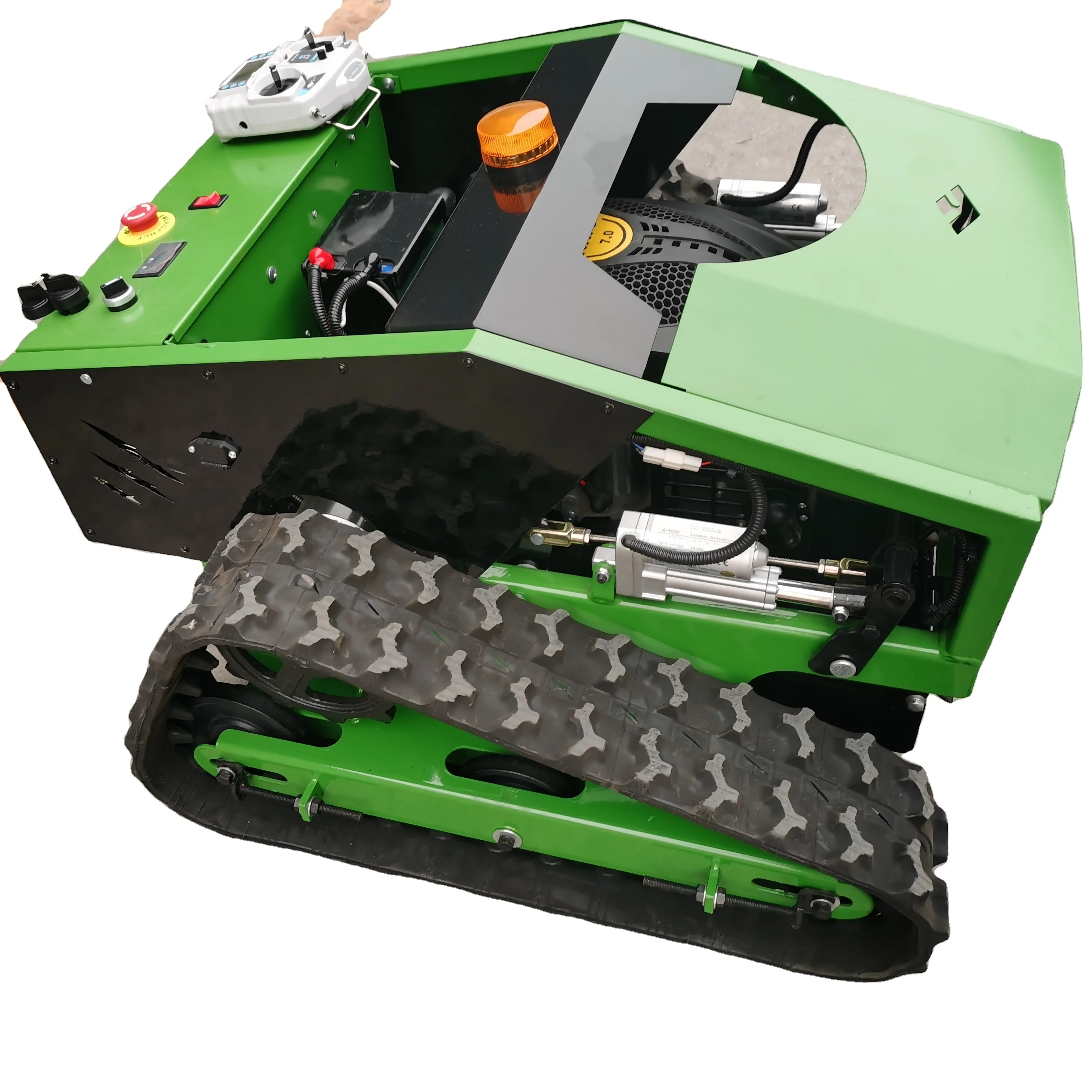 Crawler robot lawn mower self propelled remote control walking tractor garden grass cutting machine automated lawn mower