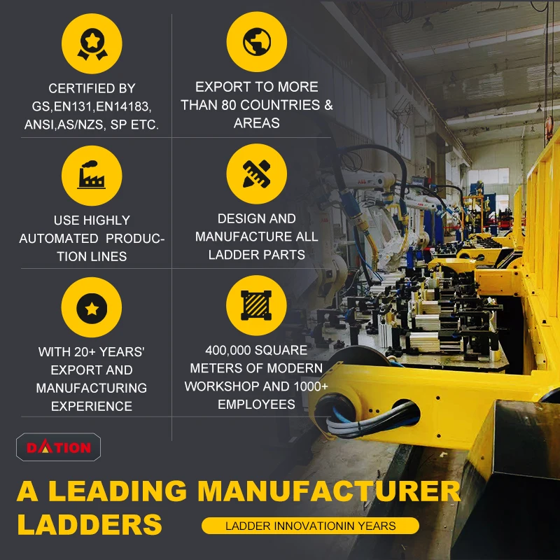 Hot Sales Aluminum tripod Ladder For Gardening Task 5 Steps Sliver Color Light Weight Easy To Carry With Platform