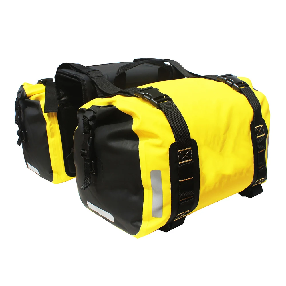 Motorcycle saddle bags waterproof motorbike side bag 2pcs 30L universal travel waterproof high quality saddle bag