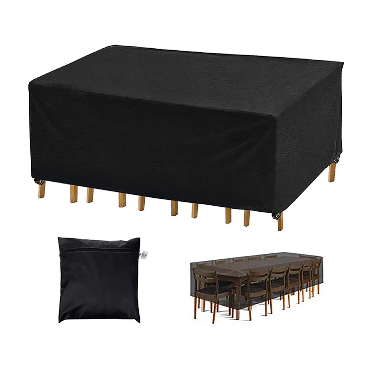 High Quality Oxford Fabric Waterproof UV-Resistant Furniture Set Covers Outdoor Table Chair Set Furniture Cover