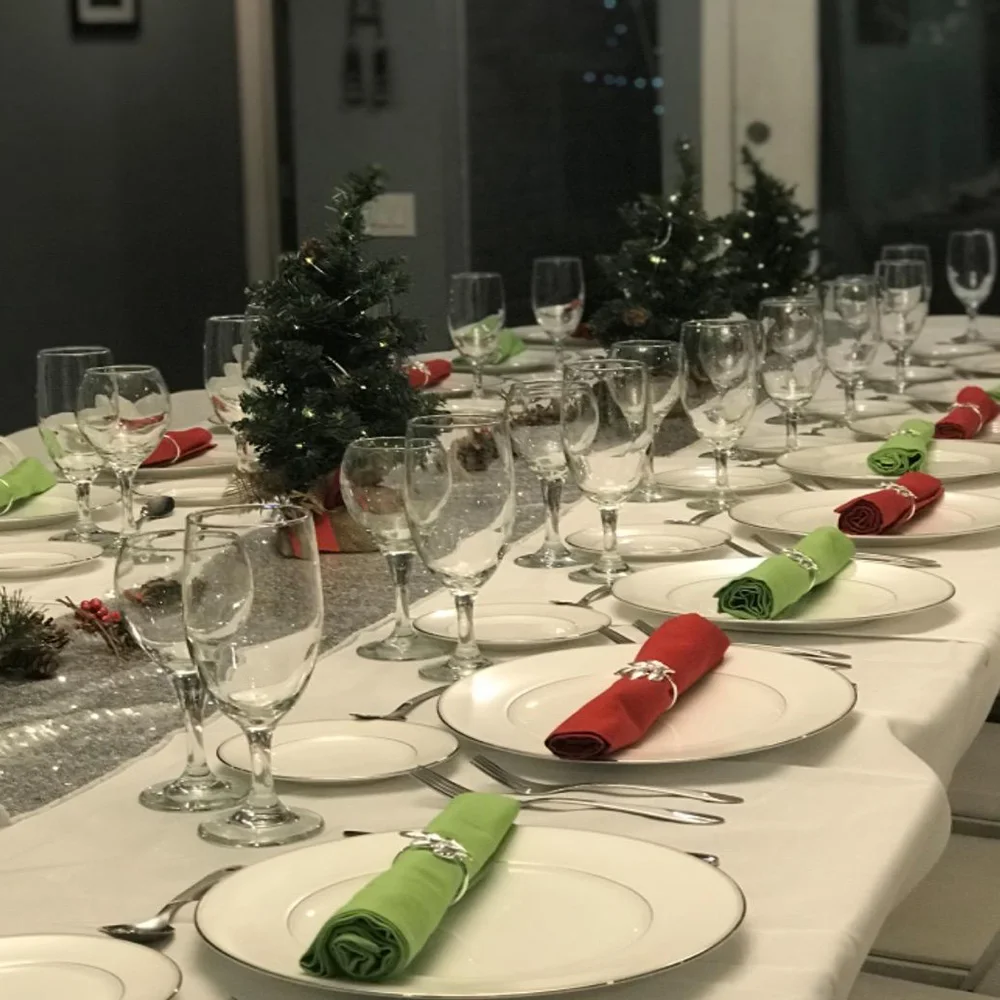 Wedding Christmas Hotel Gold Napkin Ring Round Zinc Alloy Arc Silver Metal Leaf Napkin Ring Table Decorations