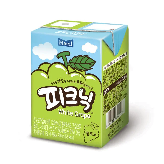2022 High quality Oem Korean manufacturer 200ml ultra-thin box non foaming grape juice beverage for sale