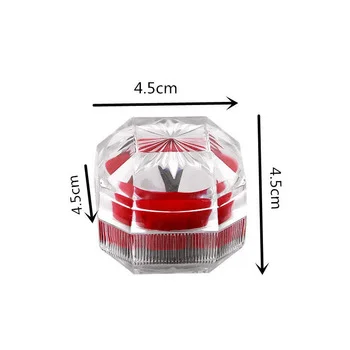 Customized Transparency Travel Size Handmade Gift Packaging Clear Plastic Jewelry Boxes for Rings