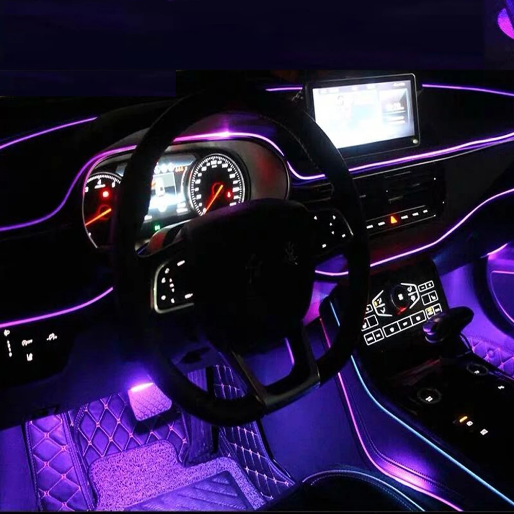 New Super Bright 3mm Plastic Side Glow optical Fiber with Flat Side Skirt For Car lighting Decoration