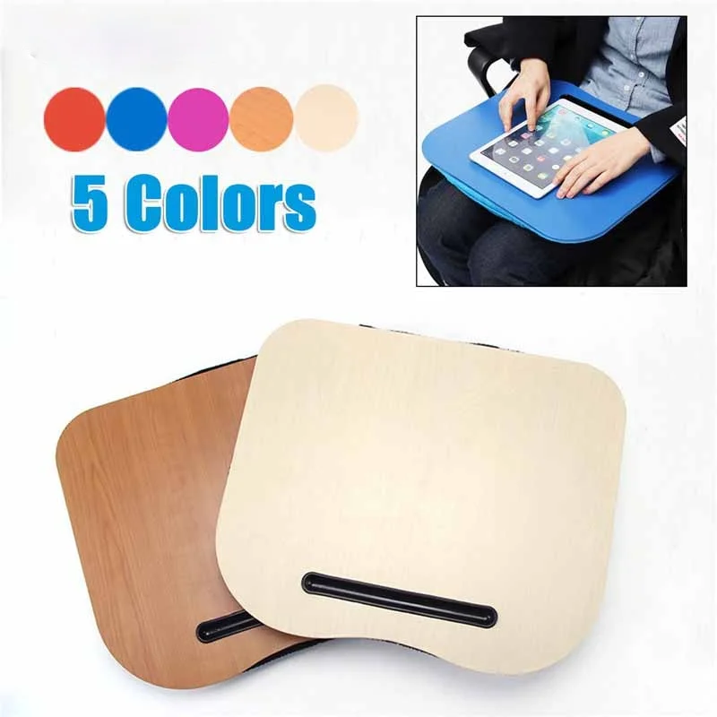 Cushion Knee Table Laptop Desk Handy Computer Reading Writing Tablet Holder Table Tray Cup Holder Laptop Stand Pillow for Office