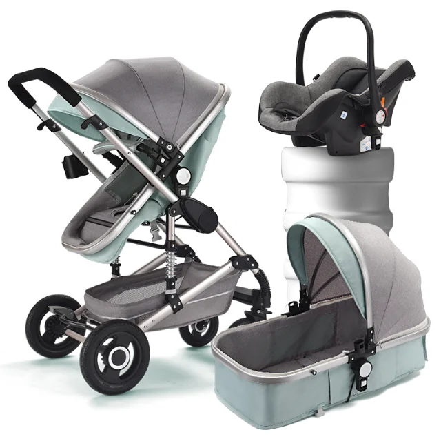Sitting and Lying Stroller Weight with Car Seat