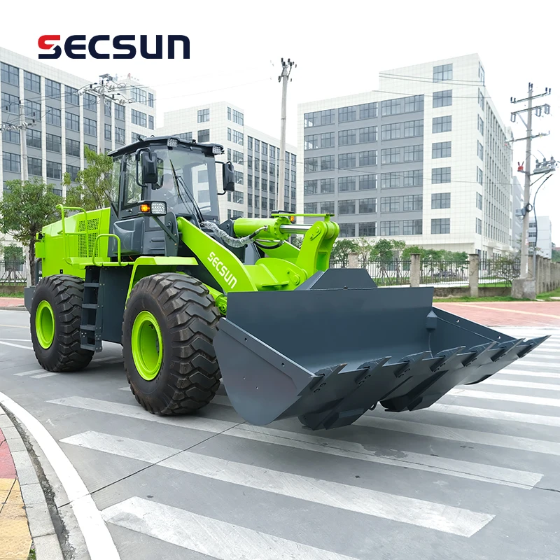 Аккумулятор SECSUN фронтальный погрузчик 4wd 4 колеса l880 l1400 LT950EV 5 тонн Электрический колесный цена на продажу