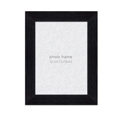 Home Decoration Light Weight Black Plastic 5x7 Inch Tabletop Photo Frame