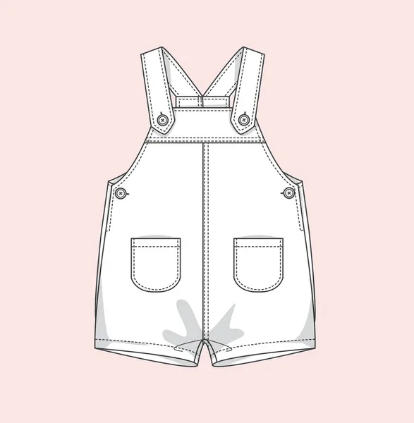 Pinuotu Custom Baby Overalls Boy Girl Vintage Allover Shortalls Sleeveless Suspender Corduroy Jeans Kids Bib Pants OEM Dungarees