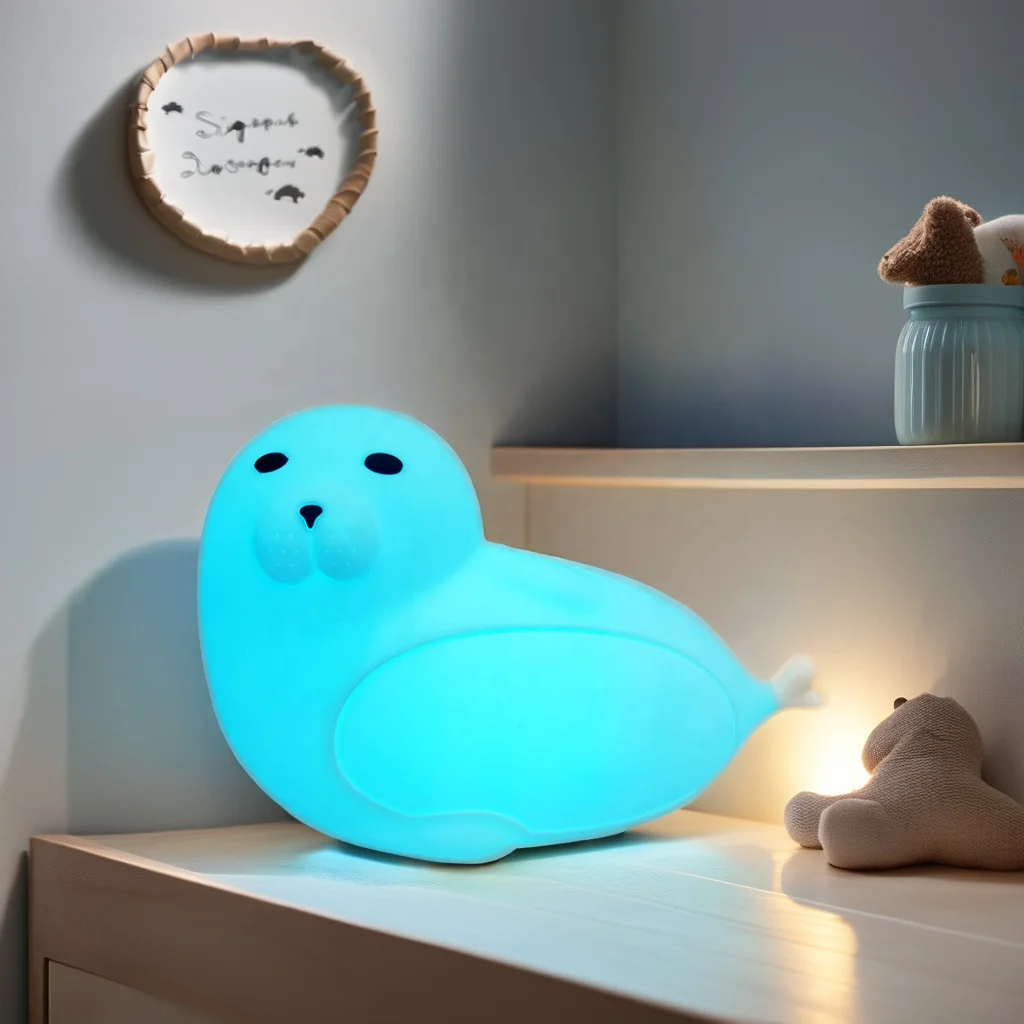 Portable LED USB Rechargeable Night Light 1200mah Mini Lamp with Sensitive Tap Control Warm White Breathing Light Room Use