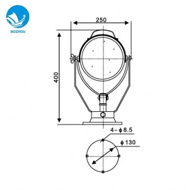 TG16B 12v 24v Outdoor Marine Low Voltage High Power Spot Search Light