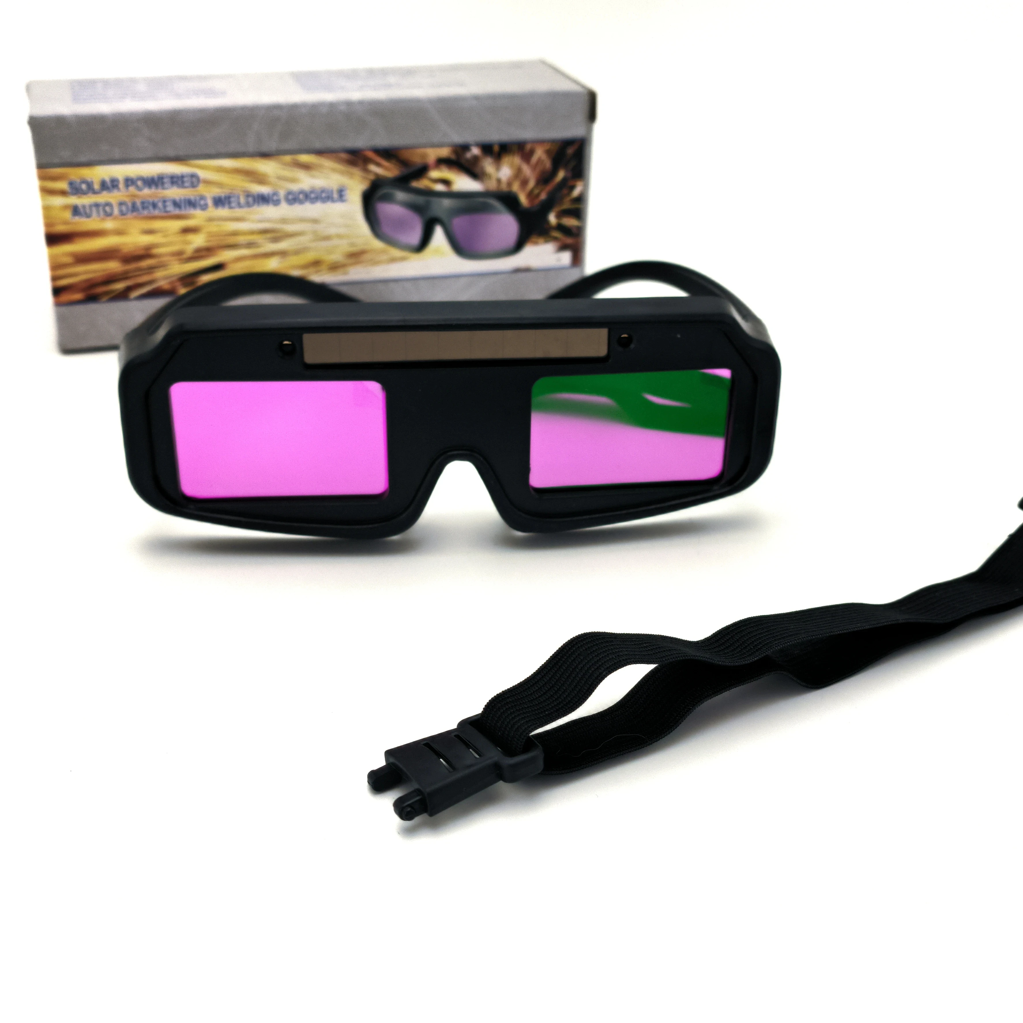 hot sale flip up blue flame electric safety auto darkening welding glasses goggles