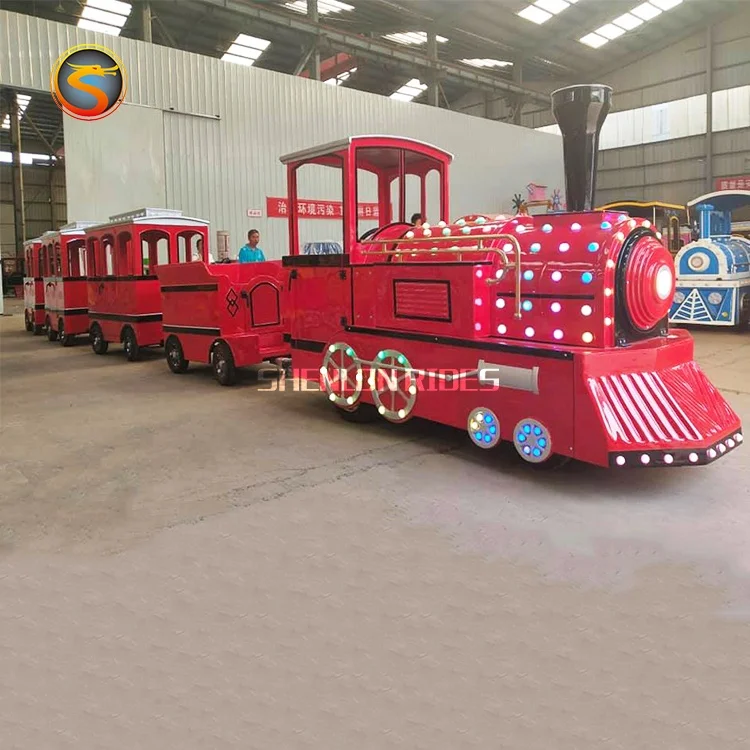 new product factory price kids adult amusement electric tourist train ride