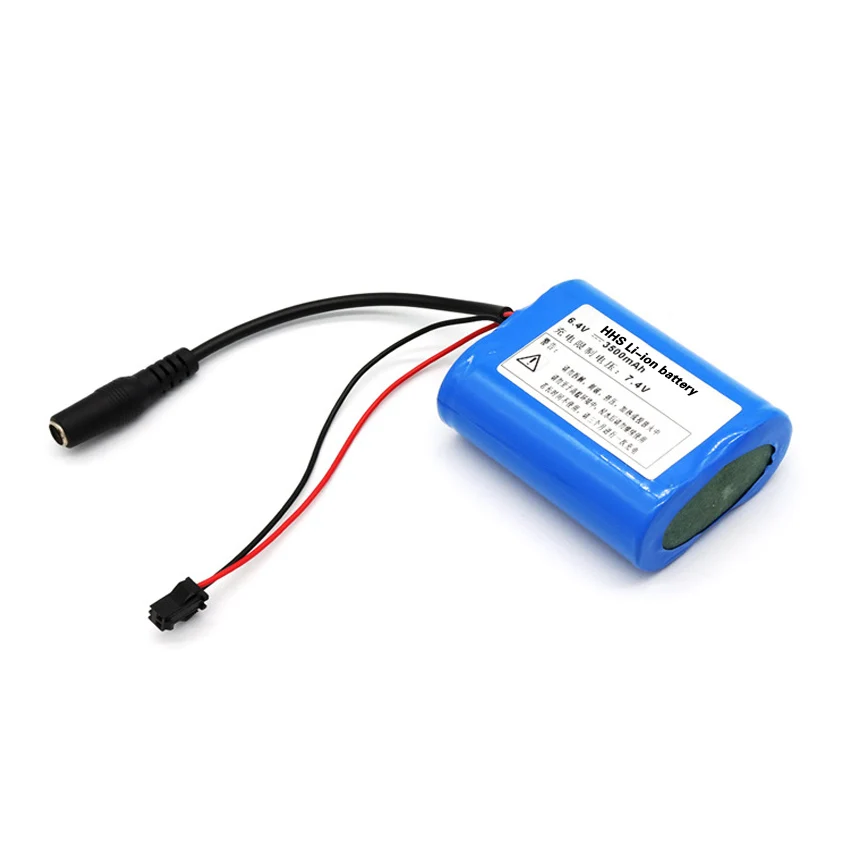 Rechargeable 2s1p 32700 Lifepo4 Battery Pack 6.4v 1400mah  6v 2.5ah 3.5ah Li Ion Battery For Solar Light