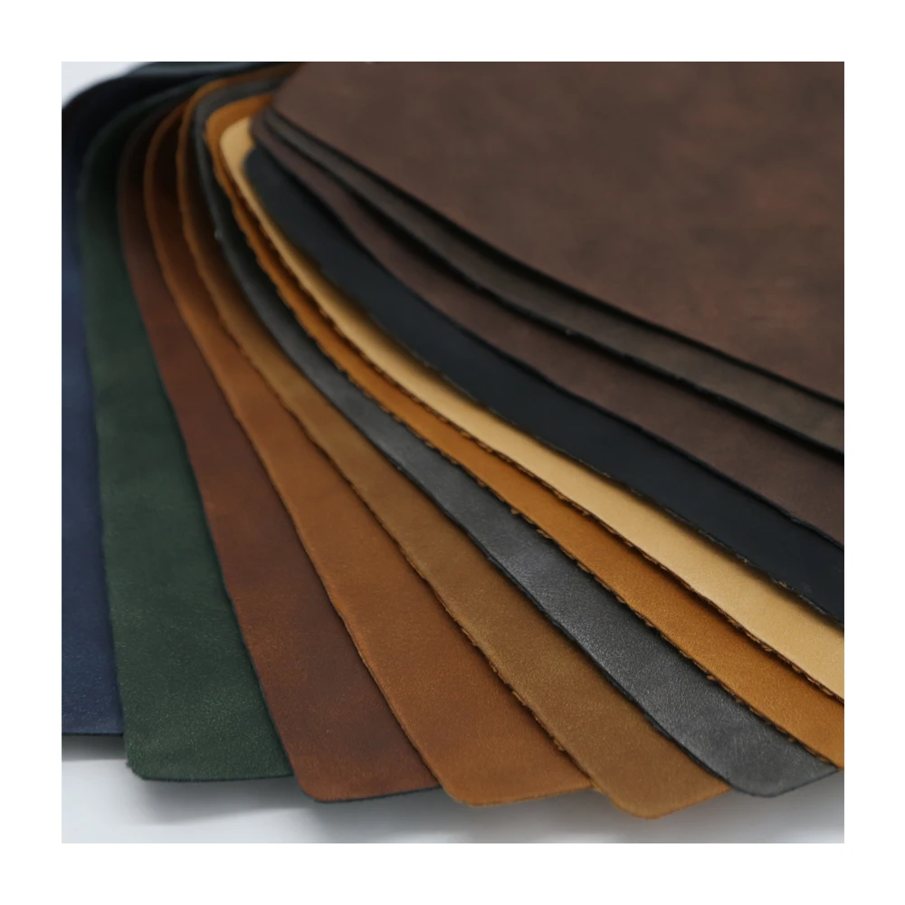 Free Samples Recycled Faux Soft Custom Colors Yangbuck Woven PU Synthetic Eco Leather for Making Shoe Upper Material