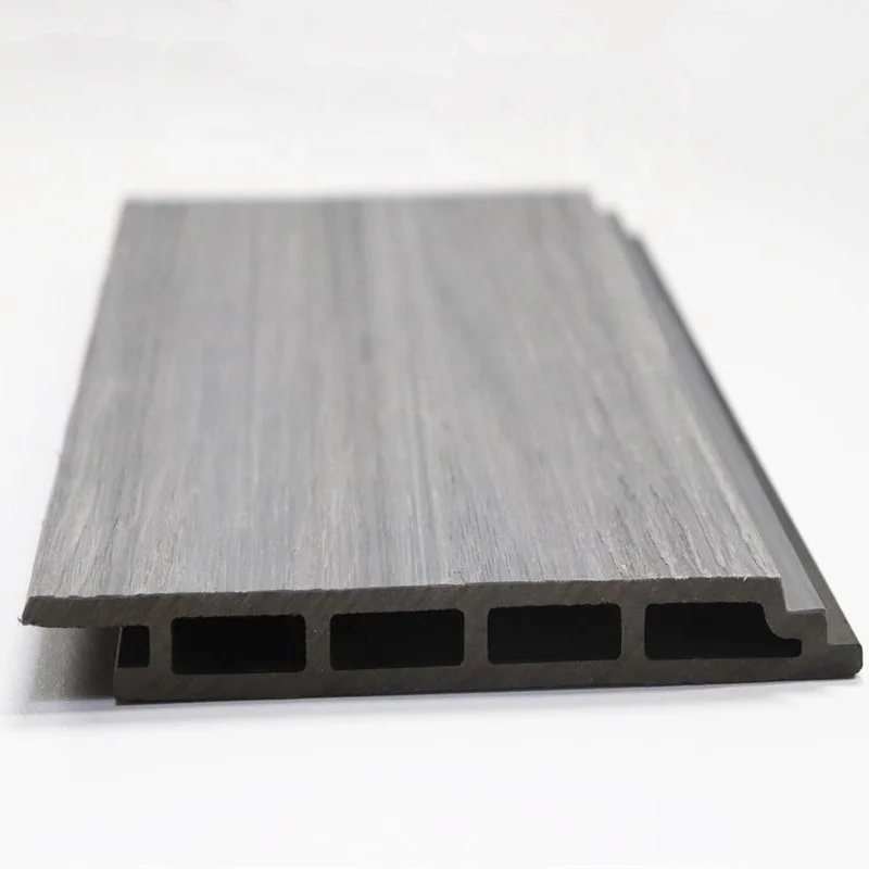 WPC 160*18 mm beautiful decoration  wall panel composite cladding outdoor wood plastic panel cladding exterior siding