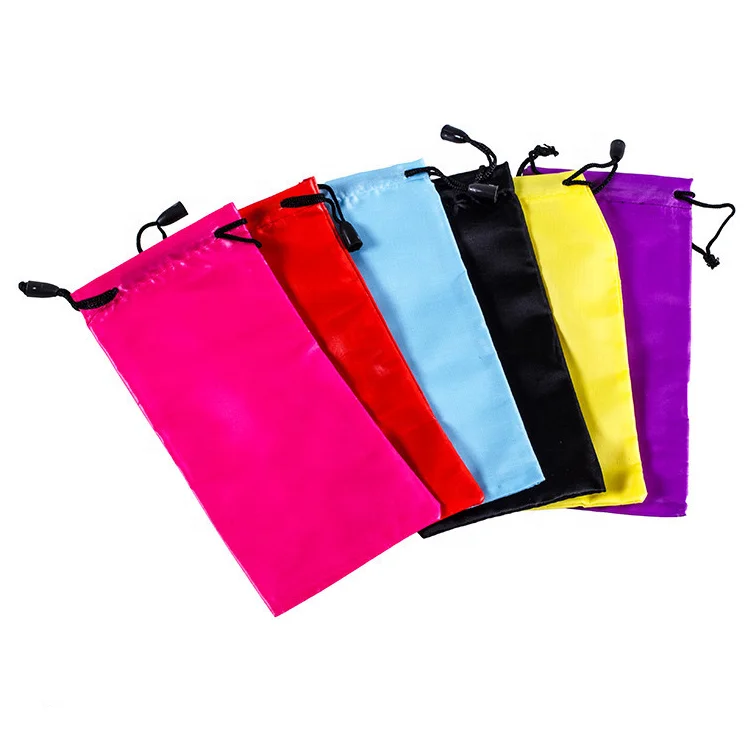 GB10 Cheap Sunglasses Drawstring Glasses Pouch Microfiber Bag Wholesale