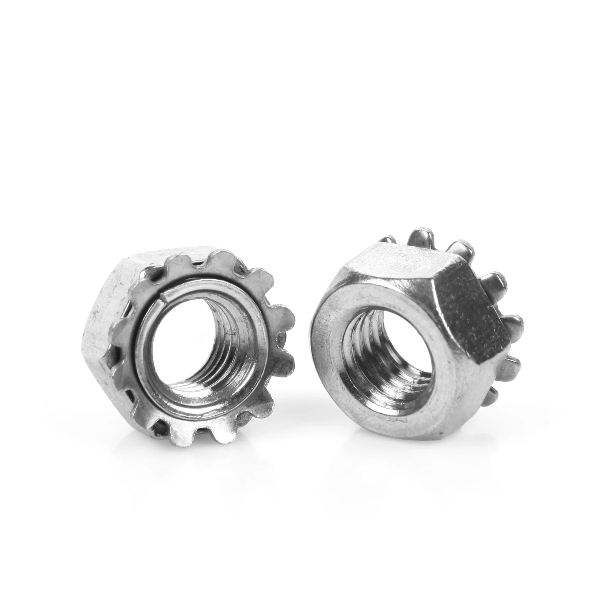 Stainless Steel Kep Nuts K-Lock Nuts Locknut with External-Tooth Lock Washer