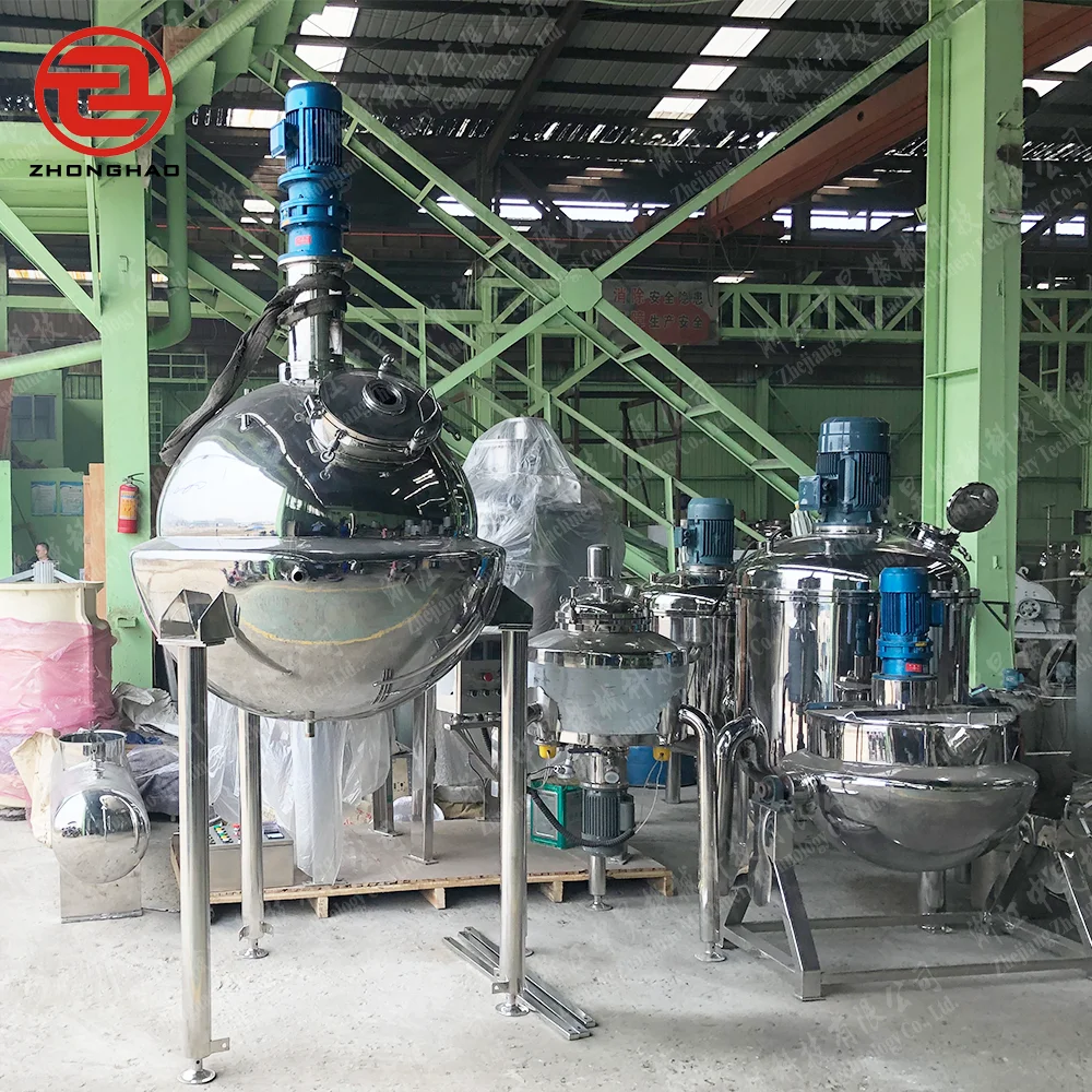 Factory Price Custom Stainless Steel Cosmetic Homogenizer Vessel Food Tomato Spices Sauce Powder Emulsifying Tank mixing machine