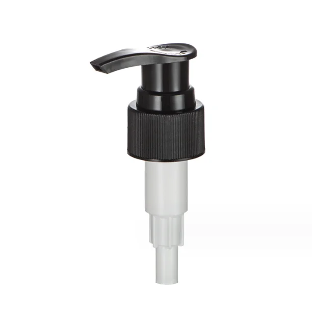Factory direct supply lotion bottle with pump 24/410 28/410 black lotion pump dispenser pump for cleaning