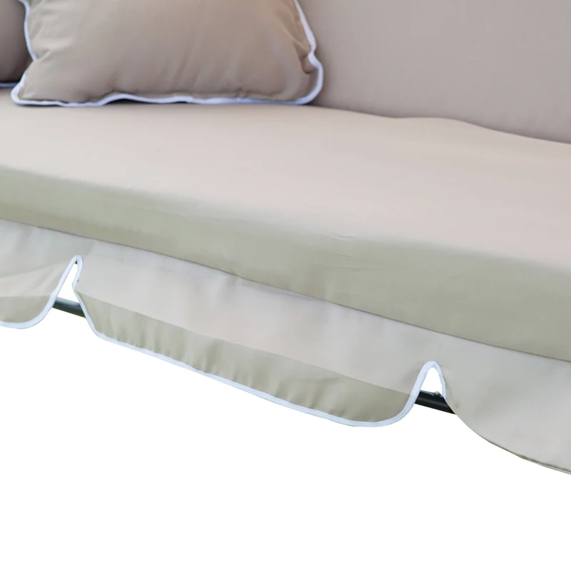 Outdoor swing chair swing garden balcony bed rocking chair garden hammock swing with canopy