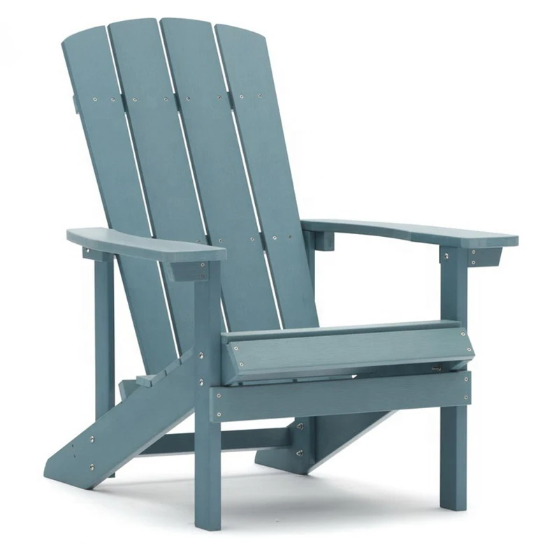 Outdoor Adirondack Chair Lounger All Weather Fade Resistant Plastic Wood Garden Chair