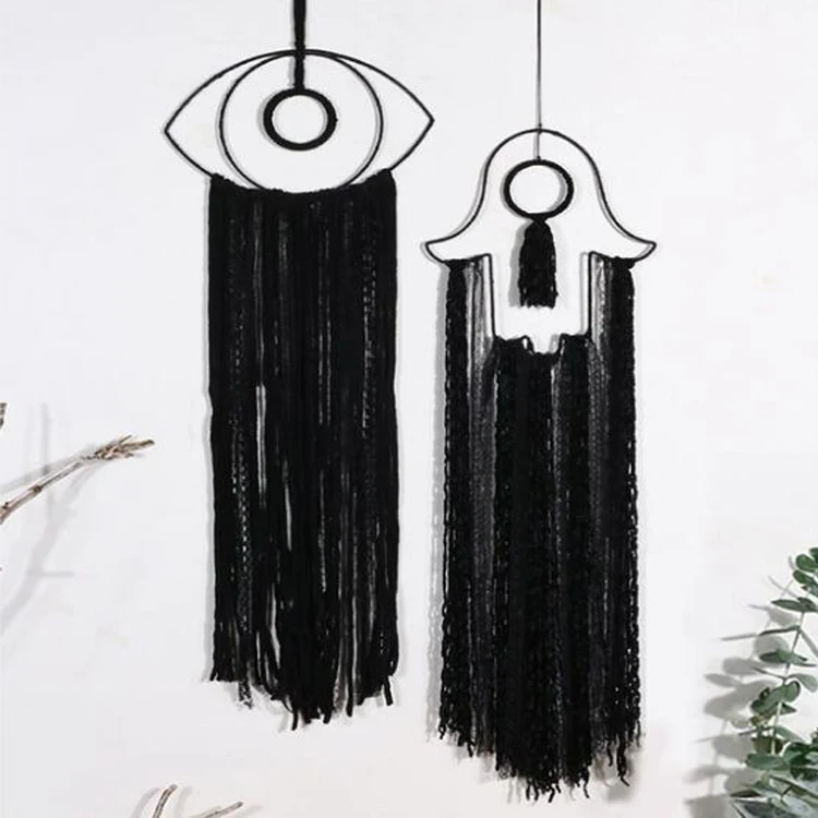 Wholesale Evil Eye Dream Catcher Boho Handmade Woven Tassel Home Wedding Wall Hanging Decor Ornament Craft Gift for Kids Bedroom
