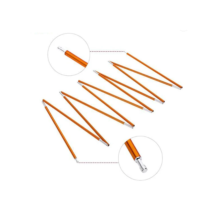 Wholesale Protect Against The Wind Beach Shade Folding Aluminium Tube Black Camping Portable Tent Pole