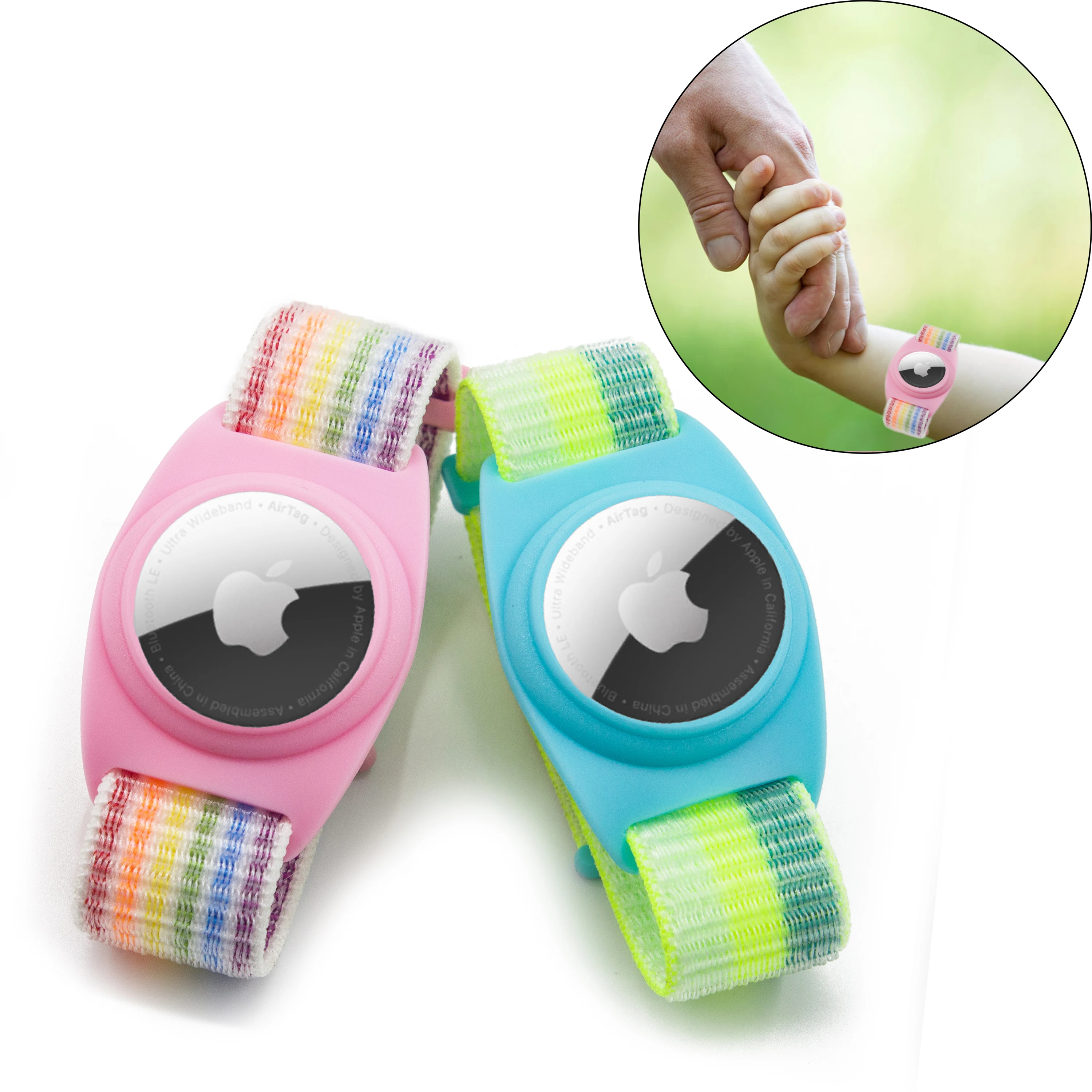 2021New design colorful soft loop apple Airtag watch band case for Kids positioning anti loss