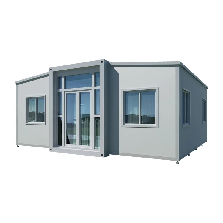 ready to ship insulated prefab folding 3 in 1 expandable container homes building prefabricated house with toilet for france