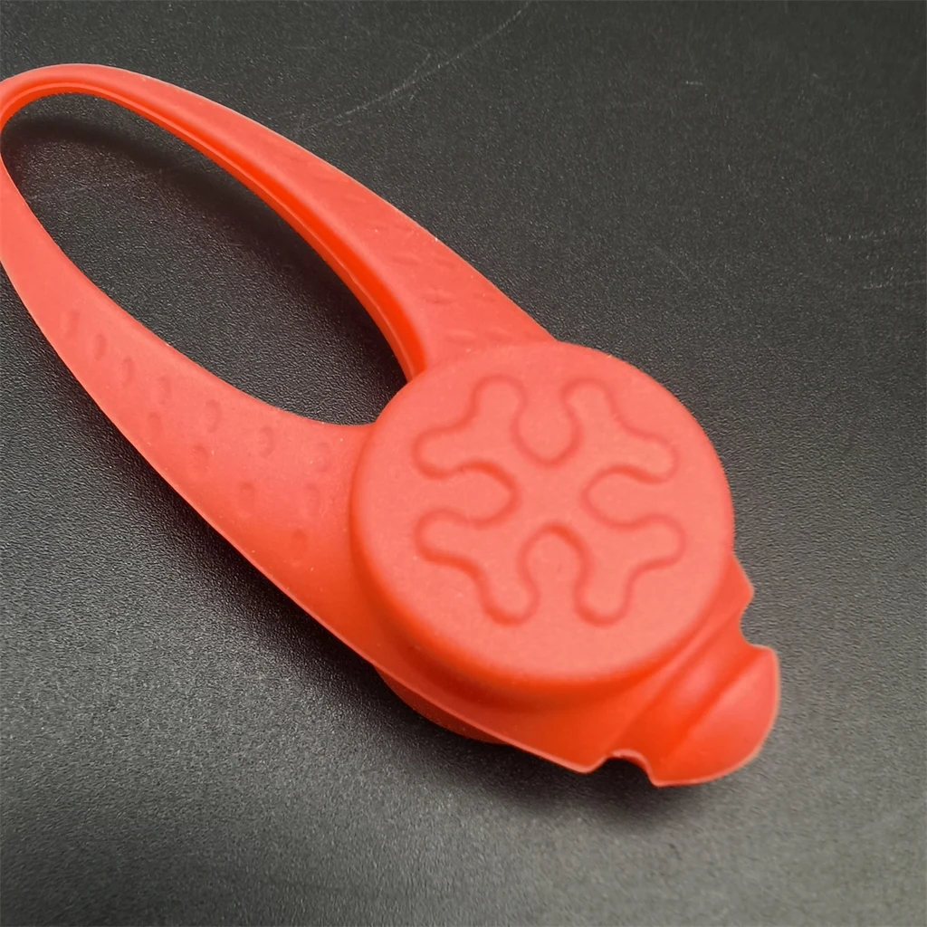 Silicone Dog LED Clip on pet Collar Night Safety Flash Light Pet Clip Circular Blinker