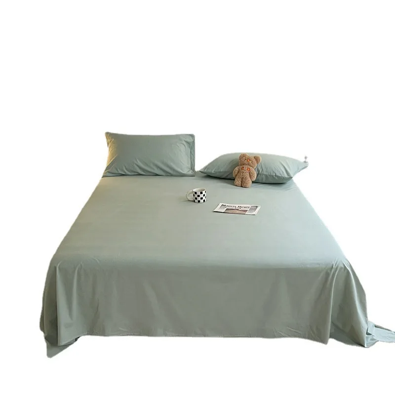 2022 Wholesale King Size Low Price White100% Pure Cotton Fabric Sheets For Beds