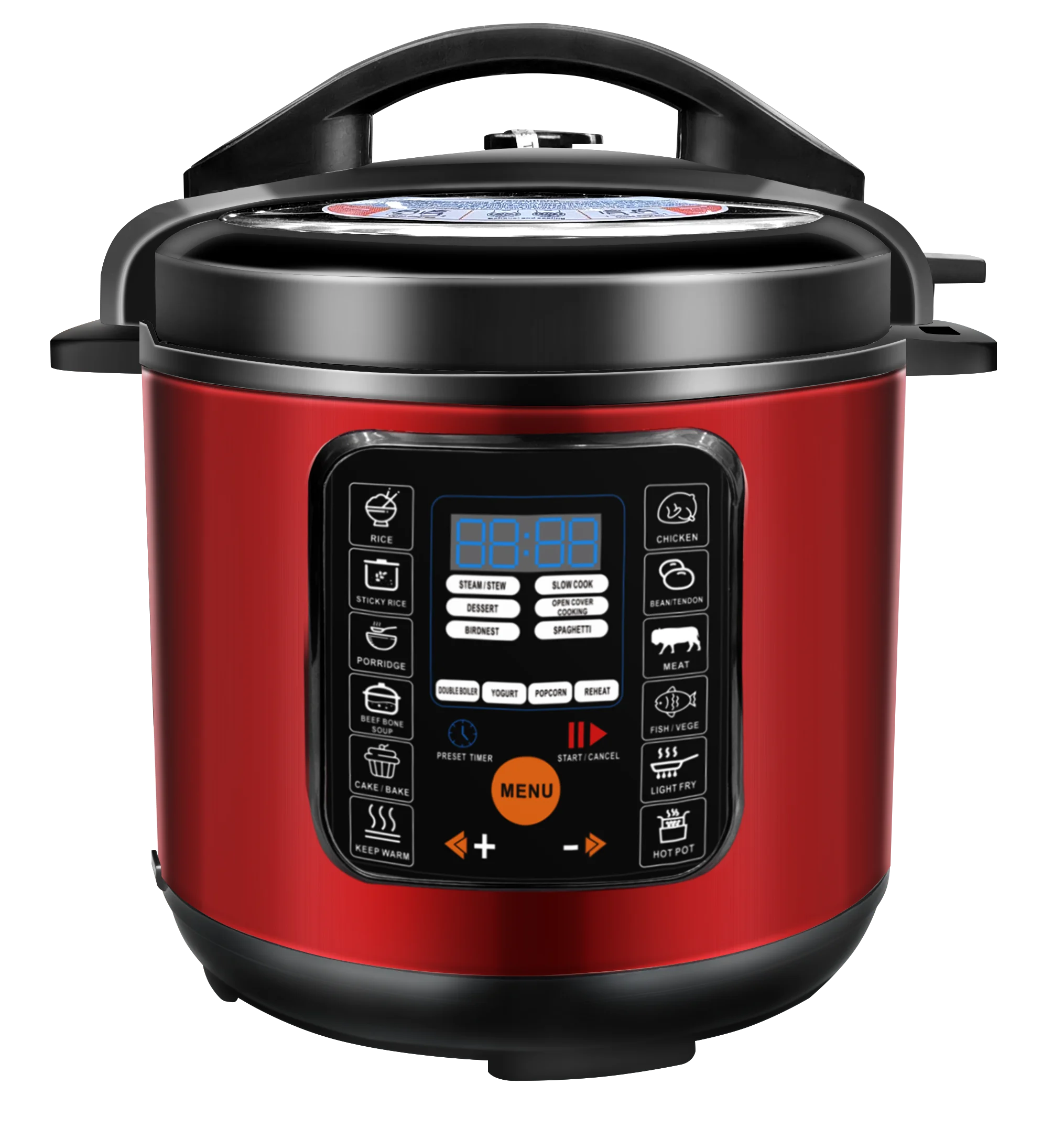 slow cooker electric crock pot 6L Multifunctional Digital slow cooker Electric Pressure Rice Cooker With Non-stick Bowl