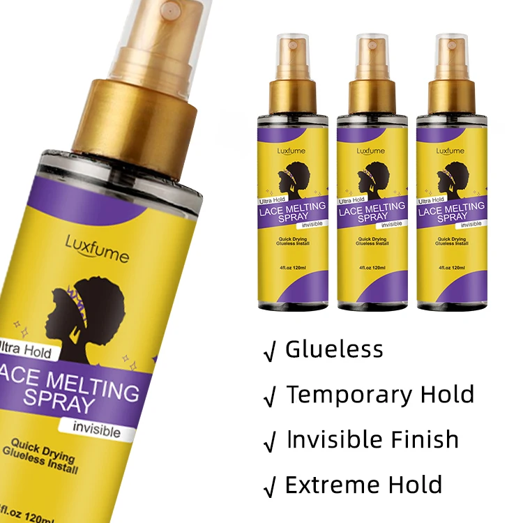 Wig Adhesive Products Wholesale Strong Hold Hair Toupee Melting Spray In Bulk