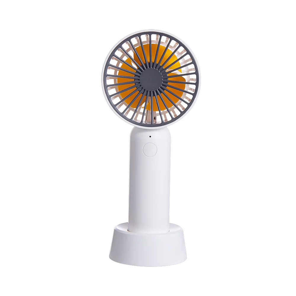 Lightweight Base Portable Fan 3-Wind Speed Handheld USB Rechargeable Mini Fan
