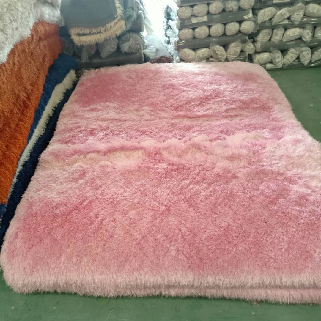 Новинка 2021, плетеный веревочный эластичный и Шелковый однотонный ковер