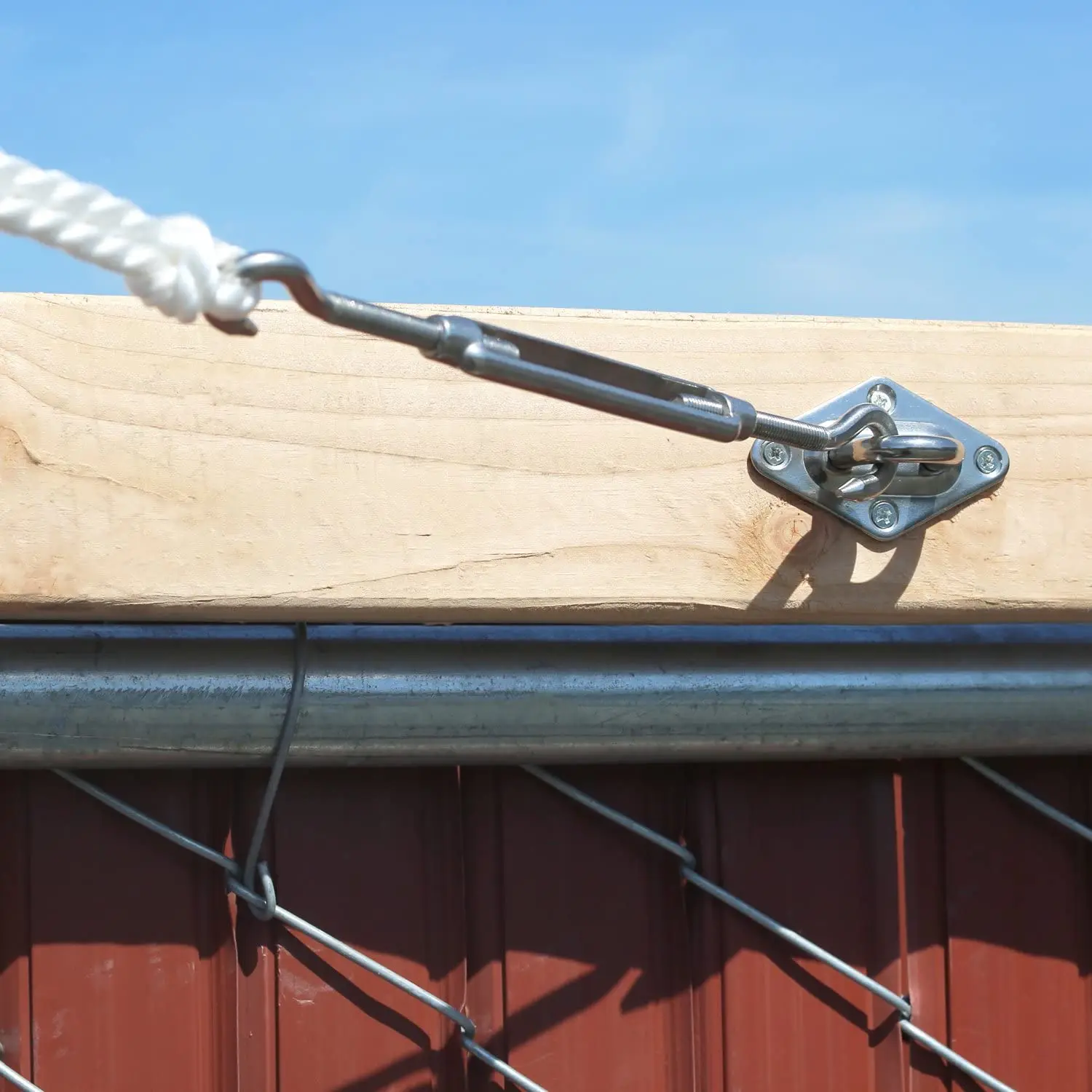 Sun Shade Sail Hardware Kit - 6 Inches - Super Heavy Duty - for Square and Rectangle Sun Shade Sail