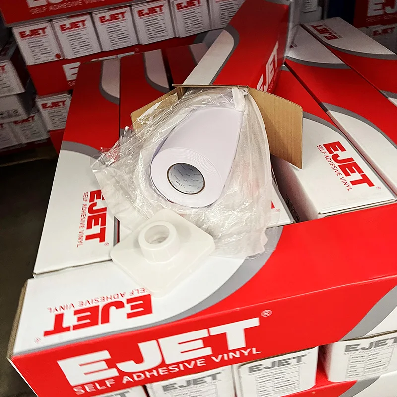 80/100 micron printable self adhesive vinyl  permanent removable  glue advertising display vinyl rolls