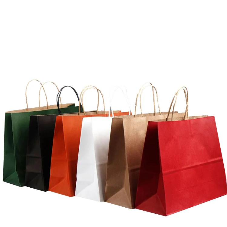 Kraft Tote Paper Bags Manufacturers In Uae With Clear Window