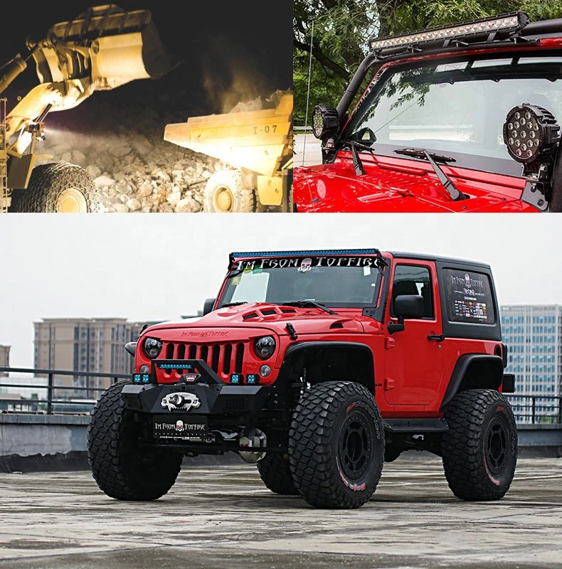 12v 24v 36v 54w car truck led work lights 2colors car off road light bar running light work lamp