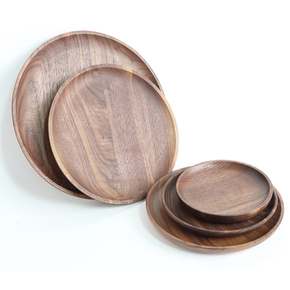 Modern art  Phuket Acacia Wood Plates wooden serving  tray are perfect to make that dining