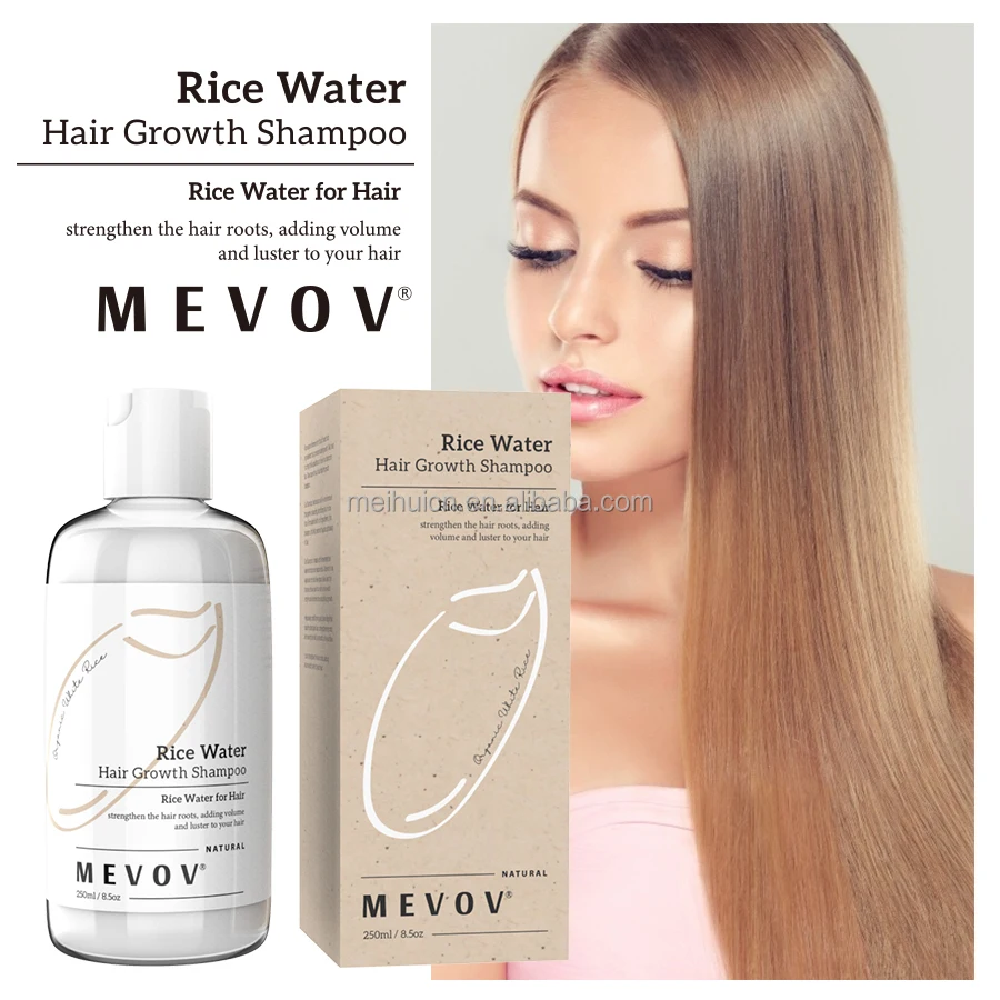 Private Label Shampoo Natural Rice Wash Water Hair growth Anti Hair Loss Shampoo And Conditioner Treatment Set Rice Water