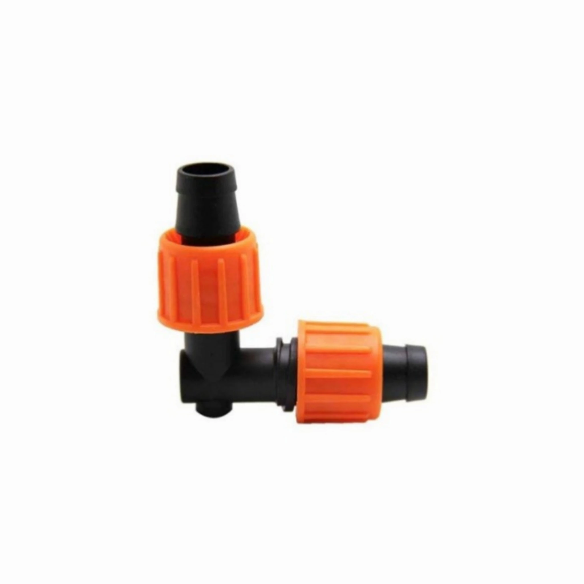 16mm Irrigation Elbow Lock Nut Connector 90 Degree Knee Drip Tape Irrigation Adapter 1Pcs Water-saving Irrigation Pipe